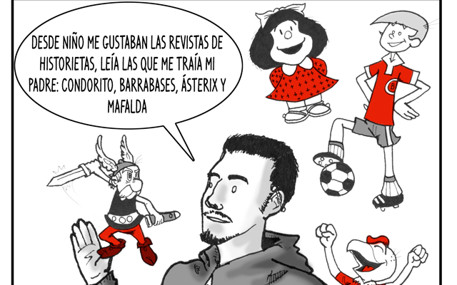 Entrevistas ilustradas
Mi historia con historietas
Le preguntamos a guionistas y dibujantes de comics y novelas gráficas nacionales, cuáles fueron las historietas que los influenciaron y los llevaron a entrar en el mundo de la narración con viñetas. Sus respuestas las convertimos en un comic.